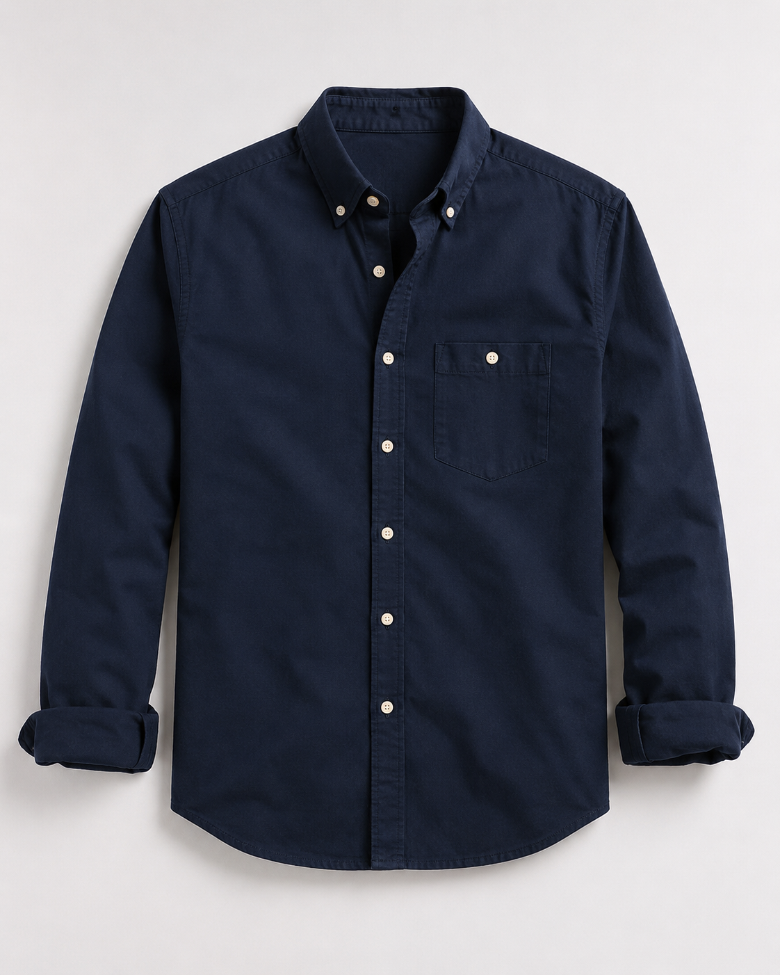 classic cotton shirt – navy blue classic cotton shirt – navy blue