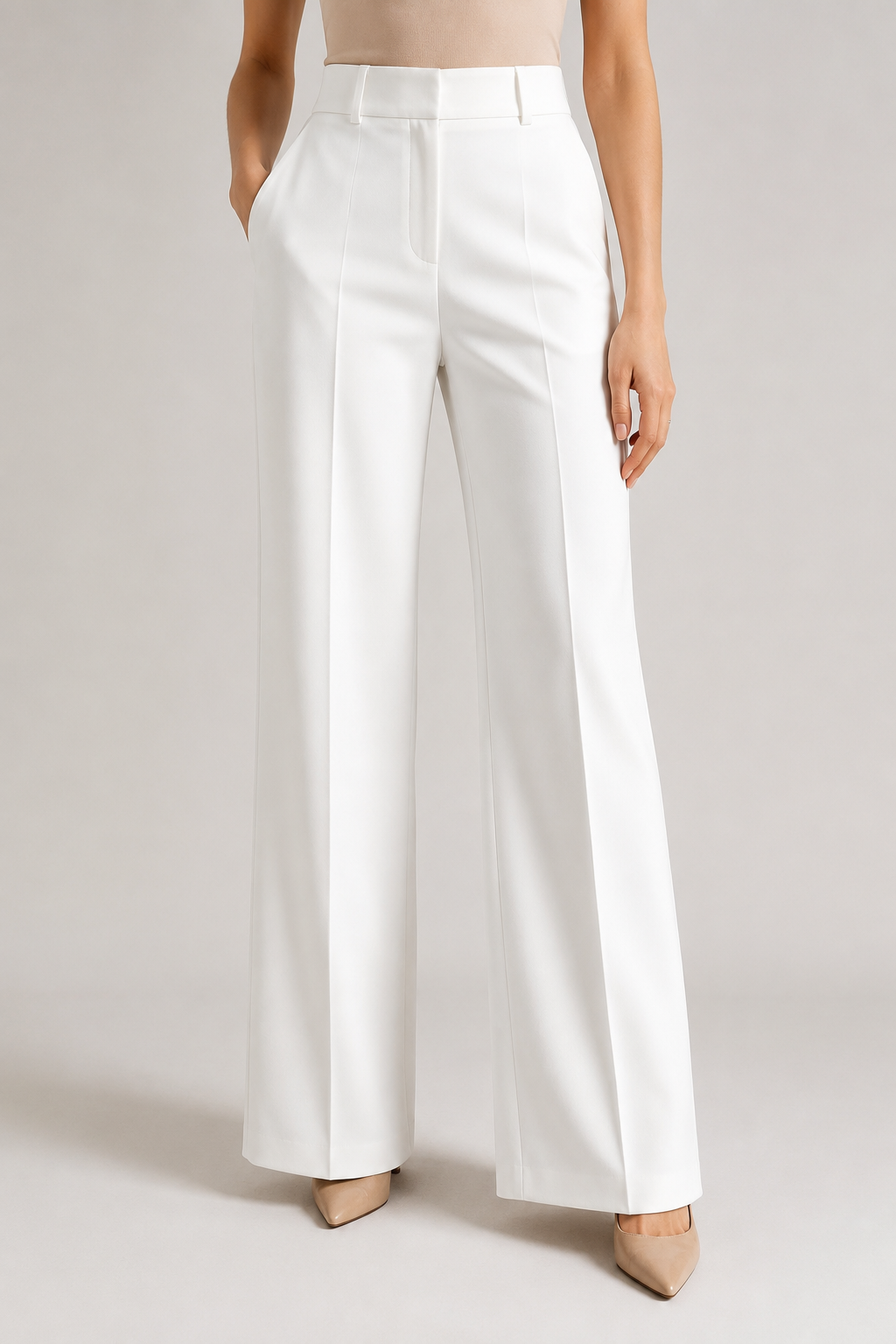 minimalist fashion in white trousers minimalist fashion in white trousers
